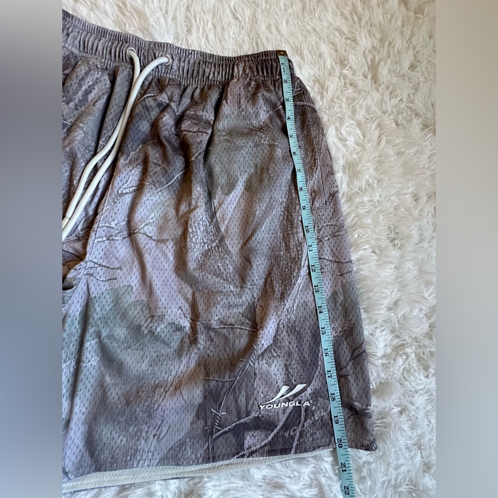 YoungLA Shorts Men’s Camo Athletic Boundle 2pcs XL x 6.5” Workout Gym - Picture 10 of 16